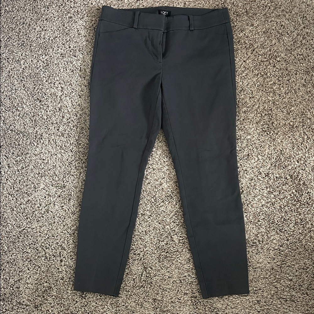 LOFT Charcoal Tailored Pants